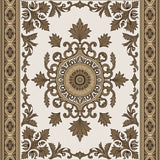 Vintage Medallion Bloom Interlocking Jacquard(Brown)