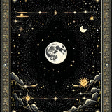Dark Romantic Celestial Motif(Black)