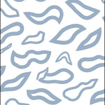 Archway Maze Contemporary Interlocking Wave Design (Blue) - ODIKA