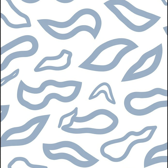 Archway Maze Contemporary Interlocking Wave Design (Blue) - ODIKA