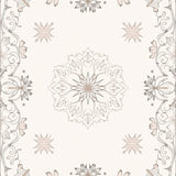 Festive Winter Wonderland Ornamental Design Plush Floor Covering(Beige)
