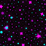 Astral Nebula Mosaic With Iridescent Clouds And Stellar Highlights (Black)