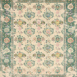 Beige Green Vintage Design Easy Clean Durable Feel(Beige)
