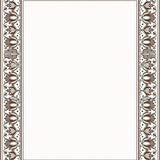 Artisan Floral Lattice with Distressed Filigree and Arabesque(Brown)