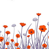 Mystical Night Garden Floral Lunar Phase Wilderness Trail(Orange)