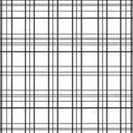 Minimalist Nordic Crosshatch Plaid Artwork (Black) - ODIKA