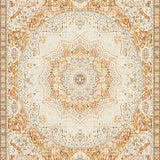 Beautiful Circle Area Ivory & Beige(Beige)