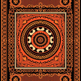 Harvest Moon Boho with Intricate Celestial Motifs(Black)