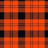 Harvest Tartan Plaid With Twisted Checkered Stripes(Orange)