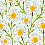 Blossoming Daisy Chain Artistic Floor(White)