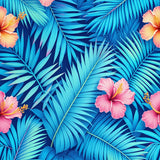 Tropical Vibrant Floral Arrangement(Blue)