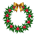 Holly Berry Wreath Seasonal Celebration Floor Covering(Green)