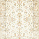 Neutral Beige with Distressed Scrollwork and Cottage(Beige)