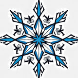 Crystalline Medallion Decorative Floor Accent(Blue)