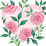 Romantic Rose Garden Shaped Decorative Floor(Pink)