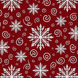 Winter Swirling Snow Crystal Motif Decorative Floor(Red)