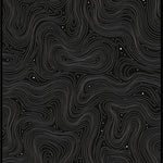Modern Maze Motif with Abstract Wave and Dotted Overlay (Black) - ODIKA