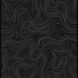 Modern Maze Motif with Abstract Wave and Dotted Overlay (Black) - ODIKA