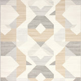 Whispering Sands Geometric Area Contemporary Neutral Toned Home Accent(Beige)
