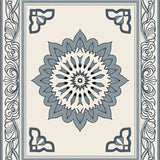 Abstract Burst with Symmetrical Petal Arrangements(Ivory)