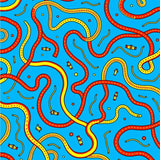 Adventure Roadway Map with Interlocking Tracks and Playful Vehicles Motif (Blue)