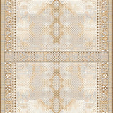 Diamond Checkered Patio Mat(Beige)