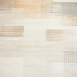 Intricate Beige Area With Subtle Geometric Shapes And Distressed Look(Beige)