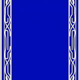 Pile Entrance Featuring Curved Border Detailing (Blue)