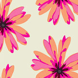 Watercolor Bloom Burst with Abstract Petals(Beige)