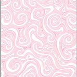 Cloud Swirl Textured Velvet Comfort Modern Decorative Accent (Pink)
