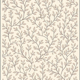 Delicate Cottage Garden Motif with Interlocking Floral Vines(Beige)