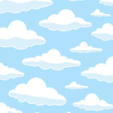 Cumulus Dream Texture Cloud Inspired Abstract Design(Blue)