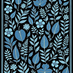 Verdant Wilderness Symphony Adorned Natural Artistic Motifs (Black) - ODIKA