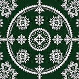 Snowflake Medallion Design Anti Slip Hallway(Green)