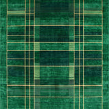 Elegant Emerald Green and Gold Abstract Area with Bold Shapes(Green)
