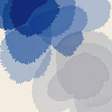 Abstract Brushstroke Fade Low Pile Anti Slip Easy Care(Blue)