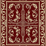 Victorian Acorn Leaf Tapestry Design with Twisting Vines Motif(Brown)