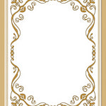 Botanical Vine Scroll with Classic Edge Trim (Gold) - ODIKA