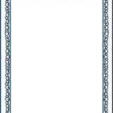 Textured Accent with Decorative Scallop Trim (Blue)