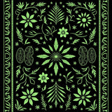 Ethereal Woodland Treasury Displaying Naturalist Detailed Sketches (Black) - ODIKA