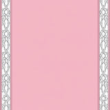 Plush Inspired Trellis with Quatrefoil Border Details (Pink)