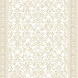 Creamy Beige Area with Intricate Filigree Scrollwork(Beige)