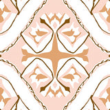 Textured Boho with Interlocking Motifs and Accents(Brown)