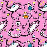 Sparkling Silly Kitty Mishap Joyful Celebration Conversation Starter(Pink)