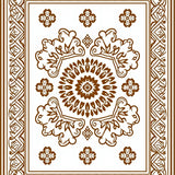 Artisan Lattice Bloom with Stylized Petal Filigree(Brown)