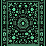 Garden Timeless Elegant Blossom Decorative(Black)