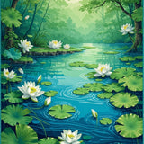 Whimsical Water Inspired Atmosphere(Green)