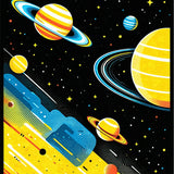 Galactic Cartoon Planet Motif(Yellow)