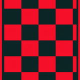 Plaid Check Design with Bold Contrasting Stripes and Crisp Lines(Red)