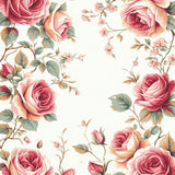 Traditional Rose Emblem(White)